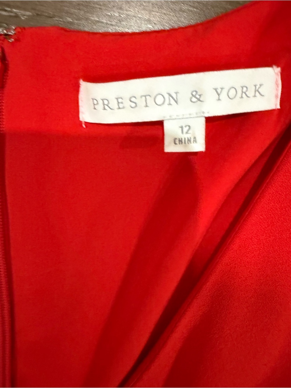 Preston & York Bright Red V-Neck Tie-Waist Wide-Leg Jumpsuit - Picture 3 of 10